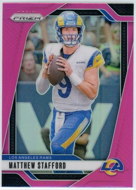 2024 Panini Prizm Football Pink Matthew Stafford #166 PSA 10