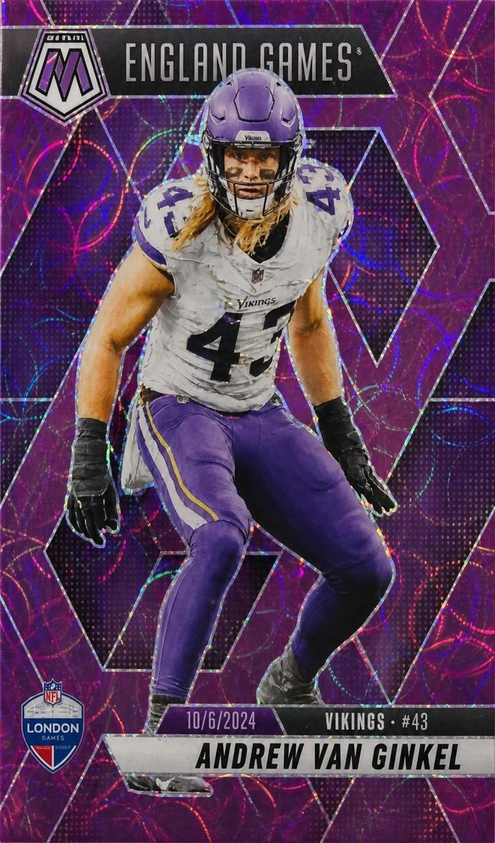 2025 Panini Mosaic Football Purple Scope Andrew Van Ginkel #251