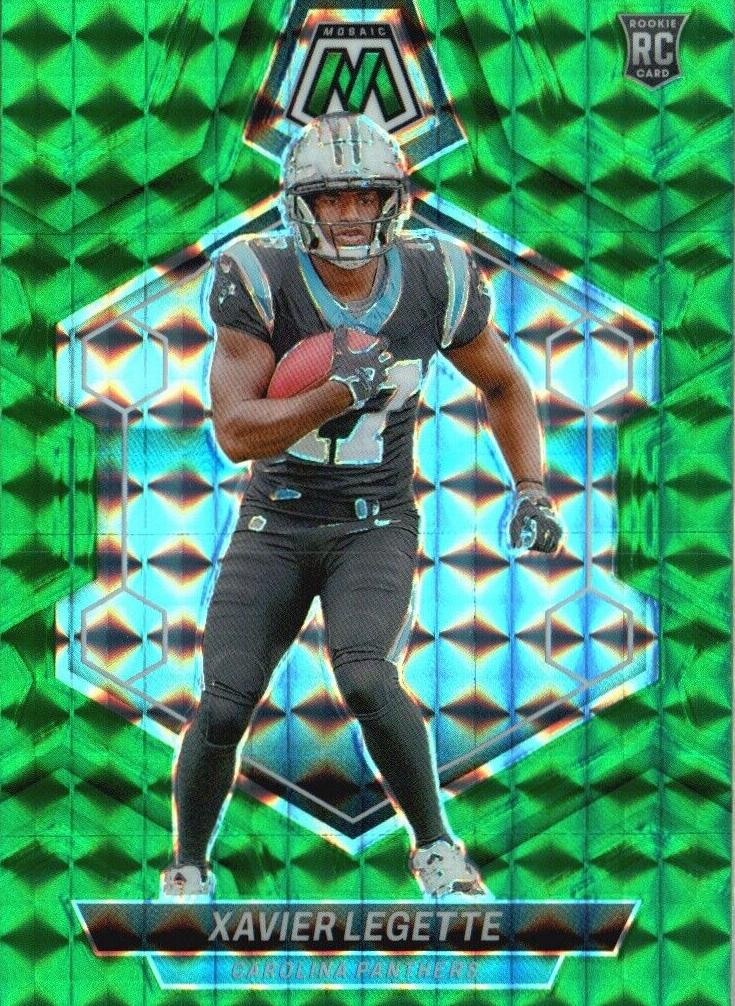 2024 Panini Mosaic Football Green Xavier Legette #332 PSA 9
