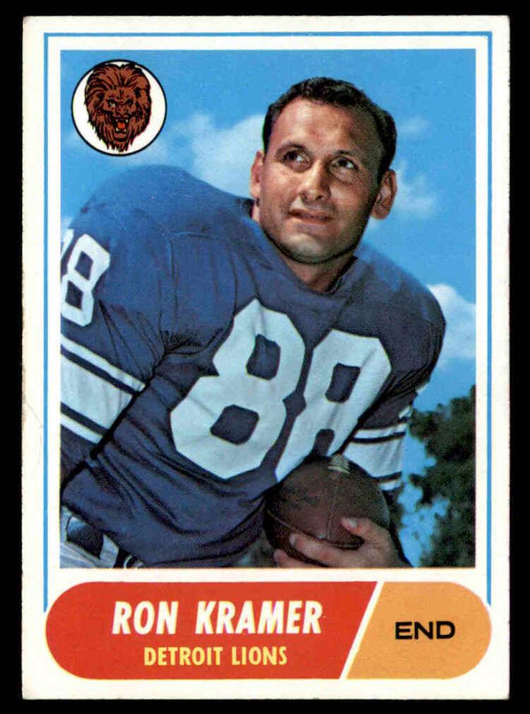 1968 Topps Football Ron Kramer #51 PSA 9