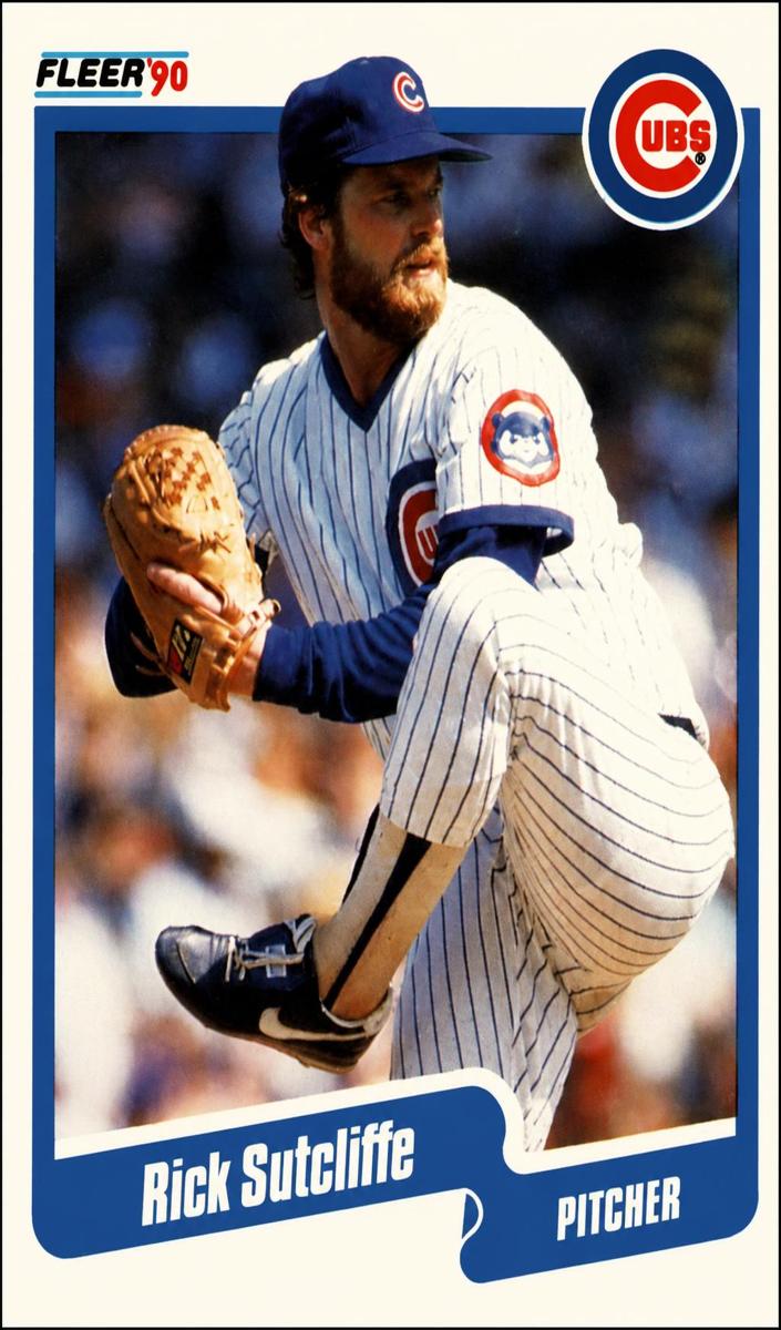 1990 Fleer Baseball Rick Sutcliffe #43