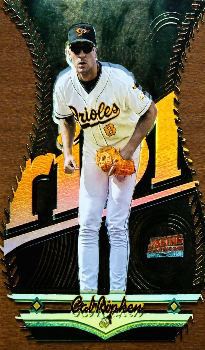 1998 Topps Stadium Club Baseball Luminescent Cal Ripken #T5B PSA 8