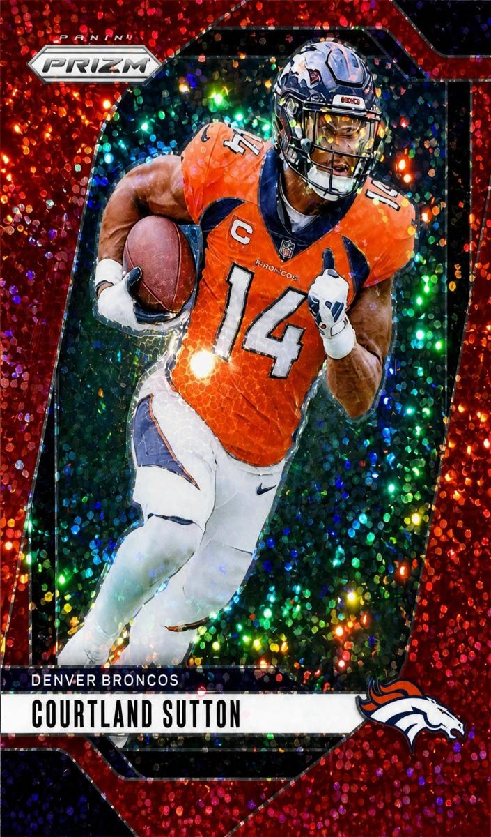 2024 Panini Prizm Football No Huddle Red Courtland Sutton #86
