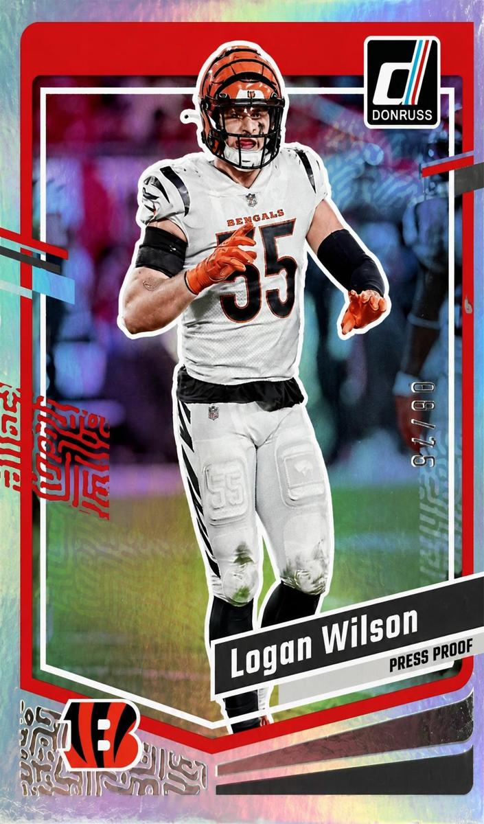 2023 Panini Donruss Football Press Proof Silver Die-Cut Logan Wilson #60
