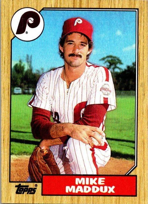 1987 Topps Baseball Mike Maddux #553 HGA 8.5