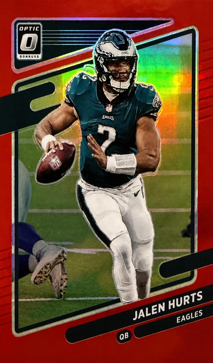 2022 Donruss Optic Football Red Jalen Hurts #157 PSA 8.5