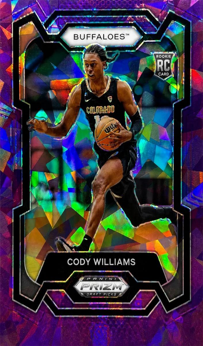 2024 Panini Prizm Draft Picks Basketball Purple Ice Cody Williams #80