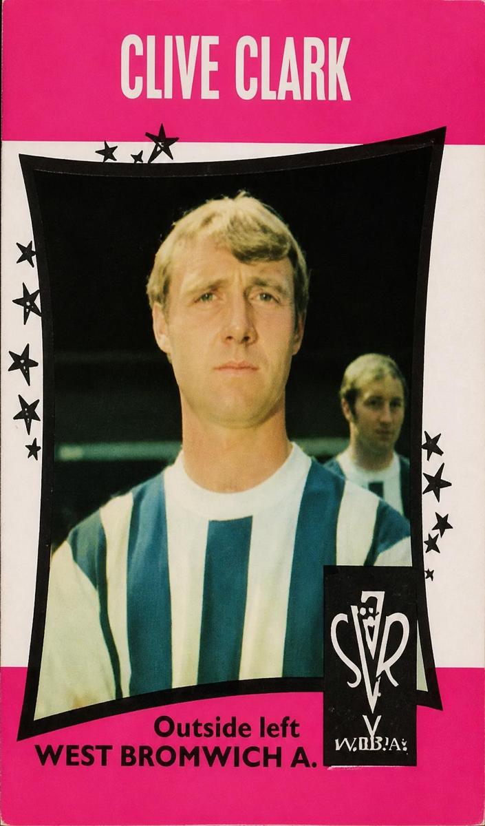 1967 A & BC Football Star Players Soccer Clive Clark #36