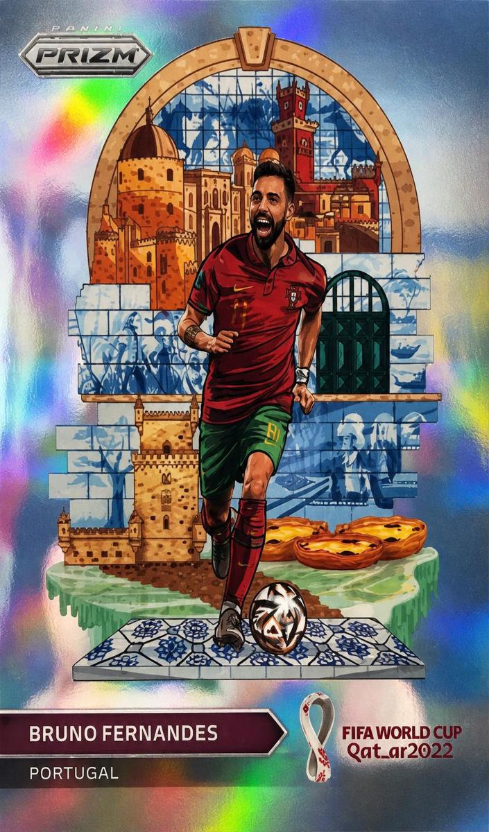 2022 Panini Prizm FIFA World Cup Qatar Soccer Bruno Fernandes #20