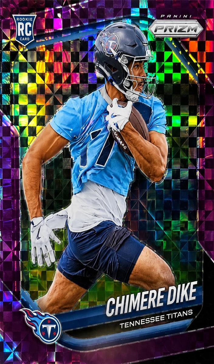 2025 Panini Prizm Football Purple Power Chimere Dike #396