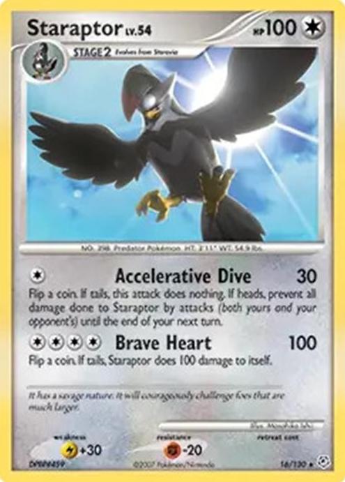 2007 Pokemon Diamond & Pearl Staraptor #16 CGC 8.5