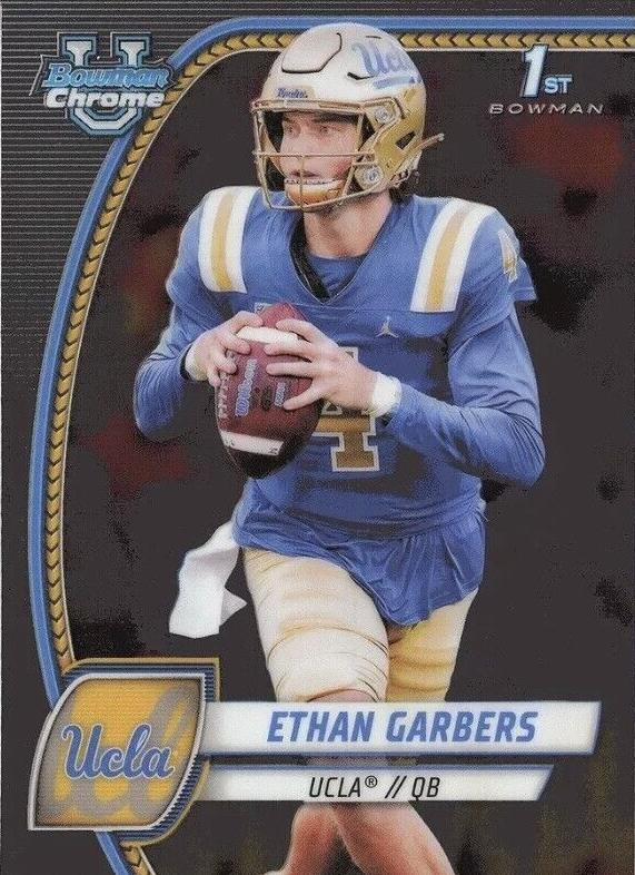 2024 Bowman Chrome University Football Ethan Garbers #72