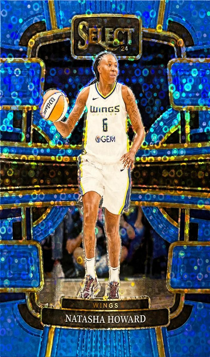 2024 Panini Select WNBA Basketball Light Blue Disco Natasha Howard #32