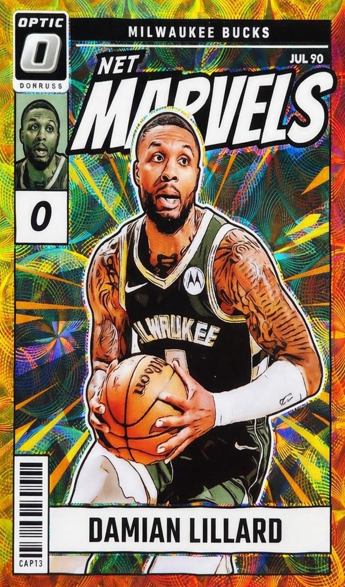 2024 Donruss Optic Basketball Red and Gold International Damian Lillard #20