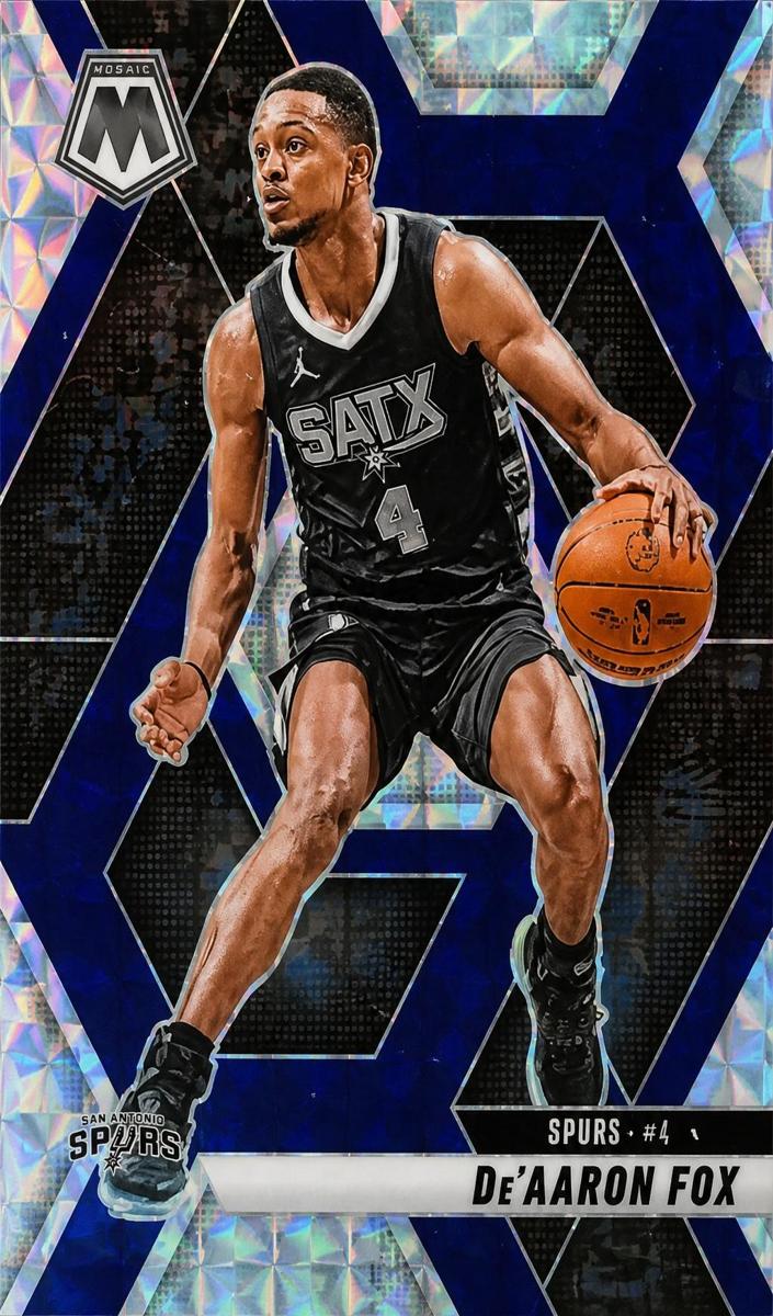 2024 Panini Mosaic Basketball Choice Blue De'Aaron Fox #124