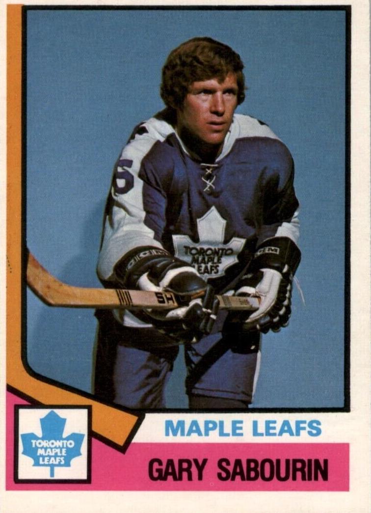 1974 O-Pee-Chee Hockey Gary Sabourin #368 PSA 7