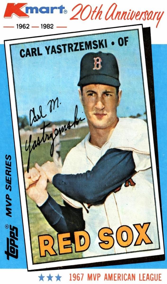 1982 Topps Kmart 20th Anniversary Baseball Carl Yastrzemski #11 PSA 9