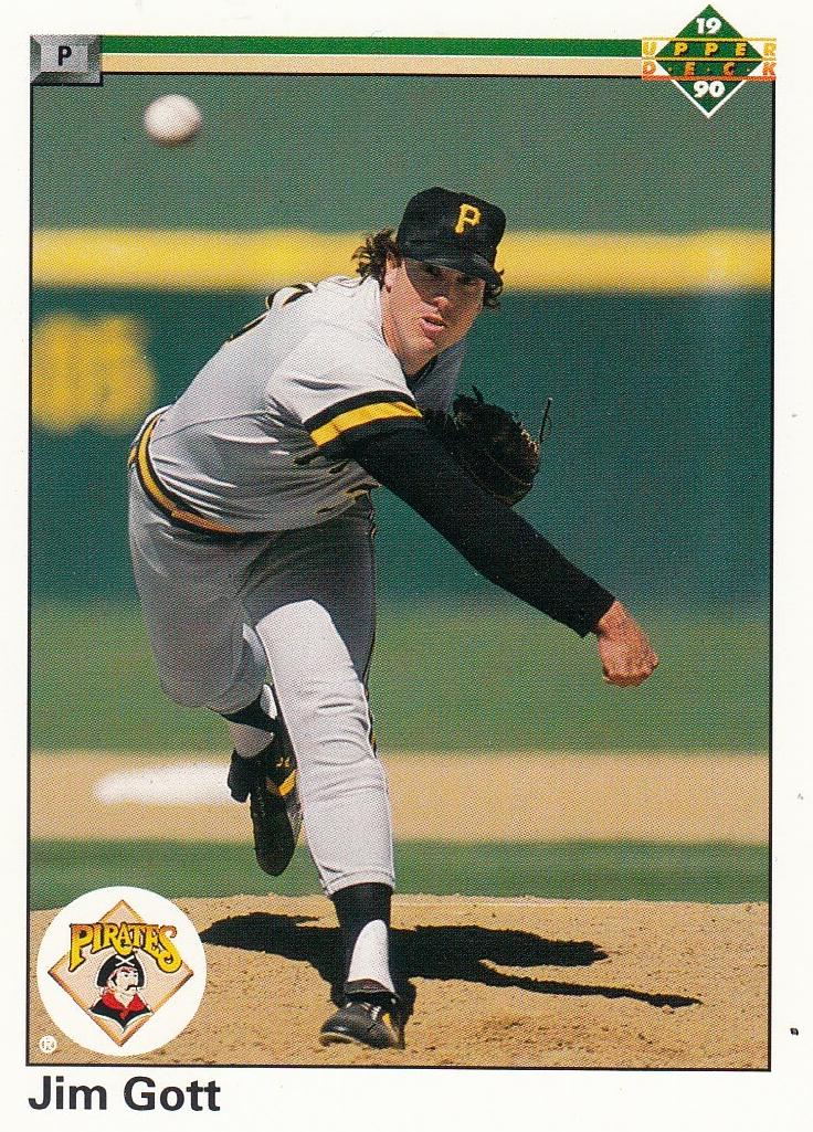 1990 Upper Deck Baseball Jim Gott #89 PSA 8