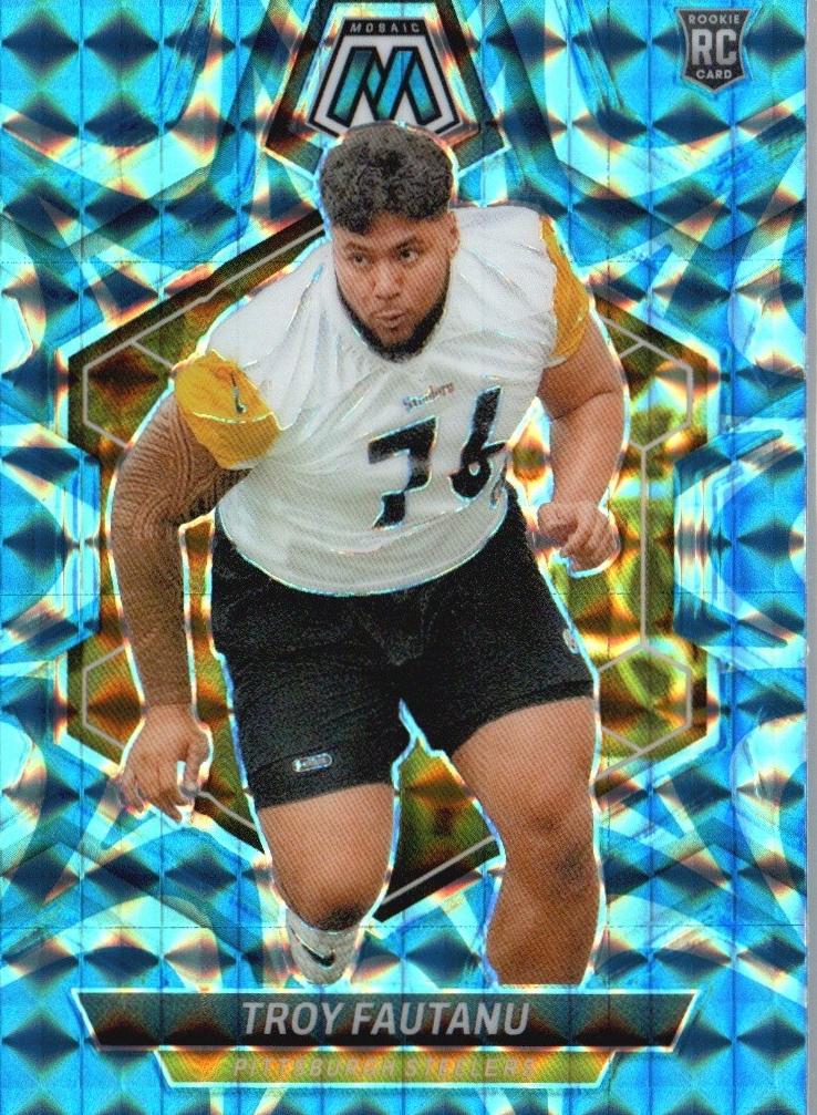 2024 Panini Mosaic Football Reactive Blue Troy Fautanu #320