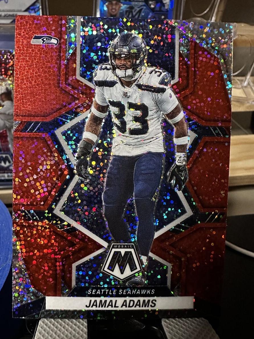 2022 Panini Mosaic Football Red Sparkle Jamal Adams #228