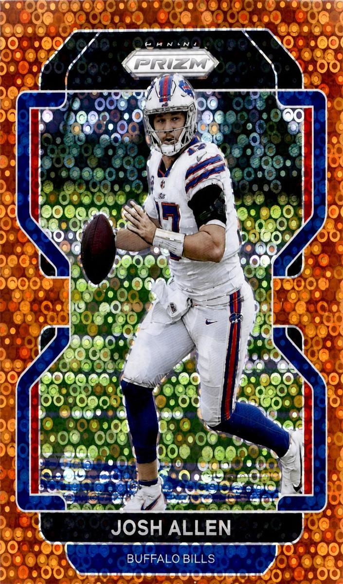 2021 Panini Prizm Football Disco Josh Allen #117 CSG 7