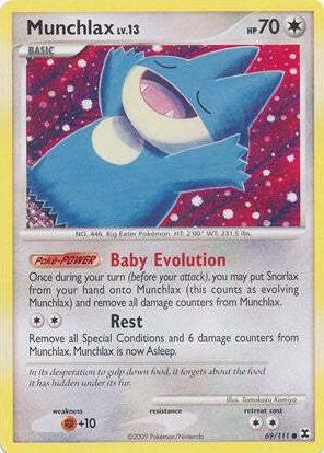2009 Pokemon Platinum Rising Rivals Munchlax #69