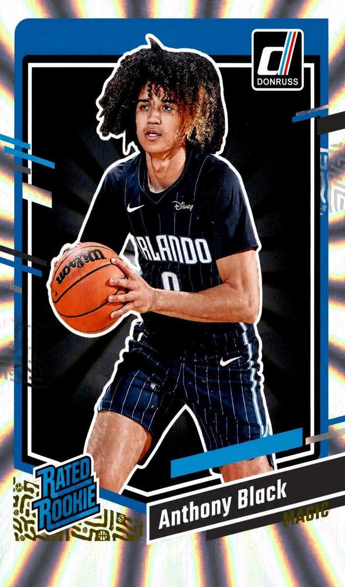 2023 Panini Donruss Basketball Holo Laser Anthony Black #202 PSA 8.5