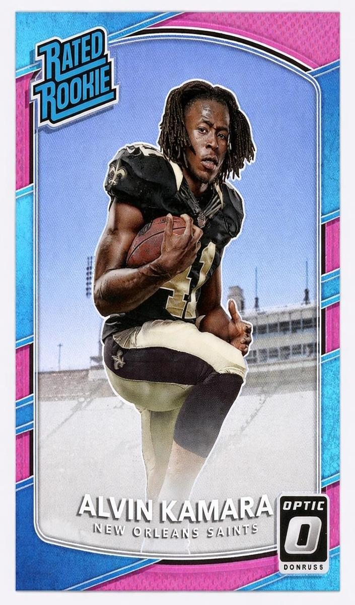 2017 Donruss Optic Football Pink Alvin Kamara #199 PSA 10