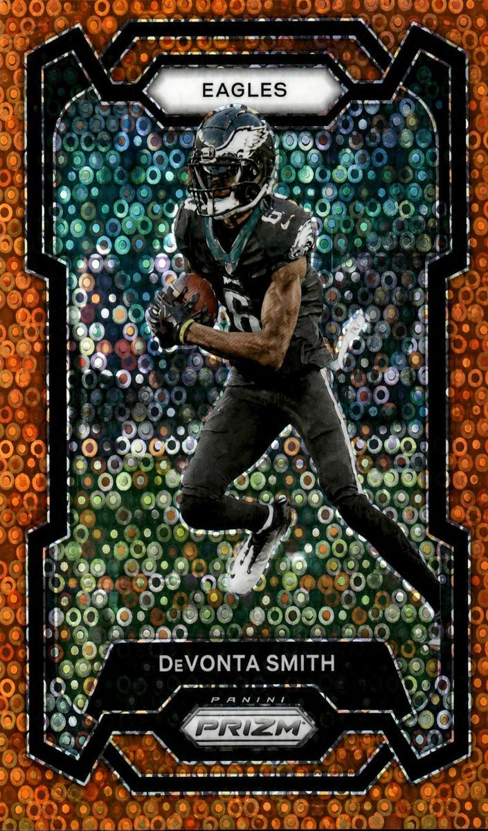 2023 Panini Prizm Football Disco DeVonta Smith #240 PSA 10