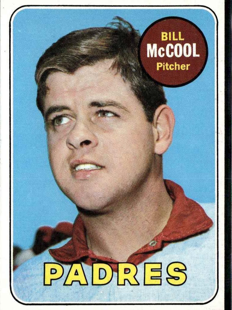 1969 Topps Baseball Bill McCool #129 PSA 8