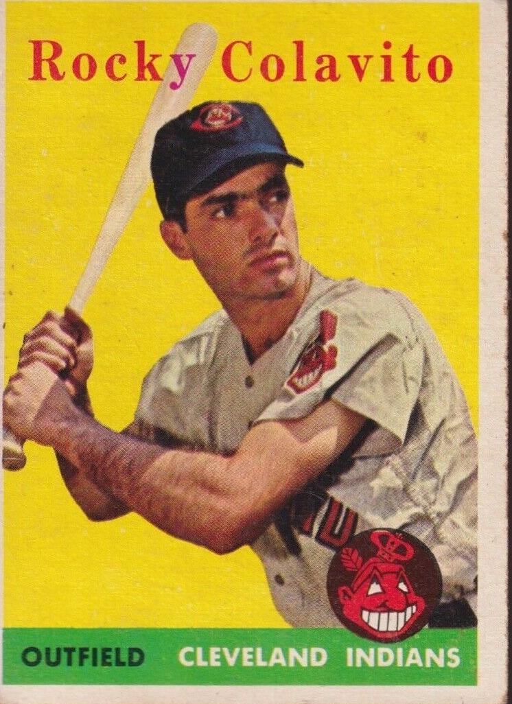 1958 Topps Baseball Rocky Colavito #368 PSA 7