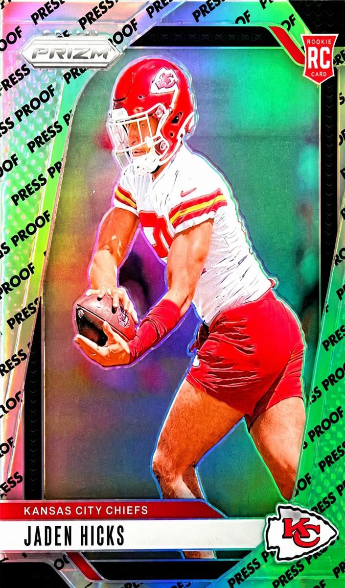 2024 Panini Prizm Football Press Proof Jaden Hicks #336 PSA 8.5