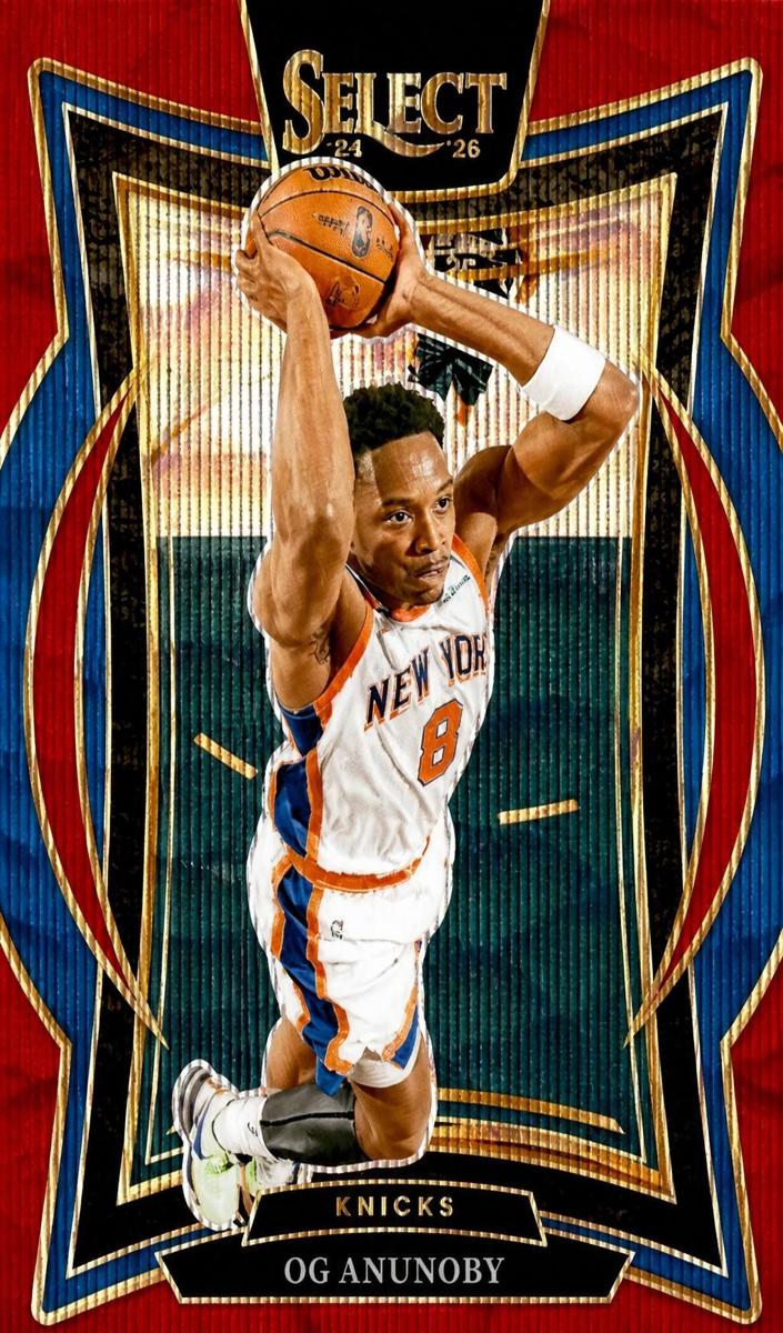 2024 Panini Select Basketball Red Wave OG Anunoby #11