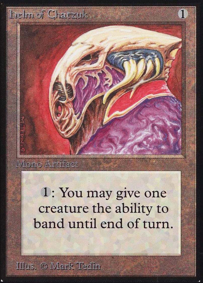 1993 Magic The Gathering Alpha Helm of Chatzuk #NNO BGS 7