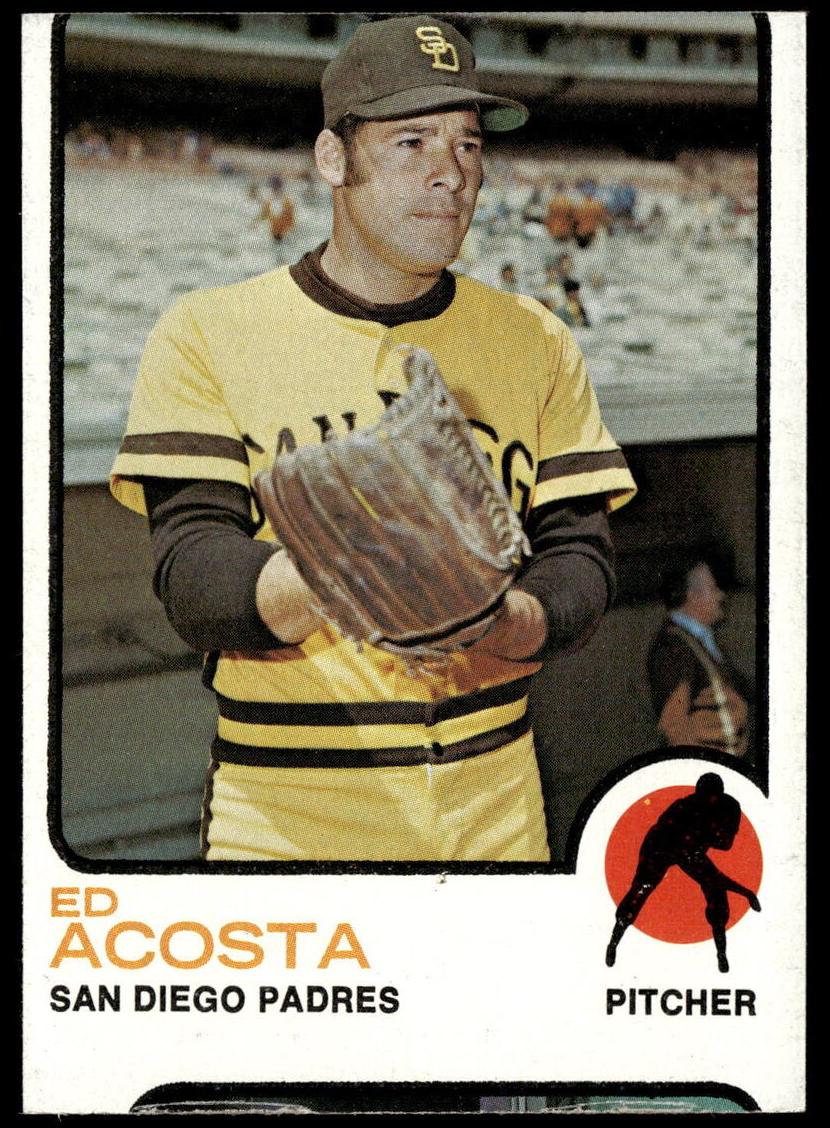 1973 Topps Baseball Ed Acosta #244 PSA 9