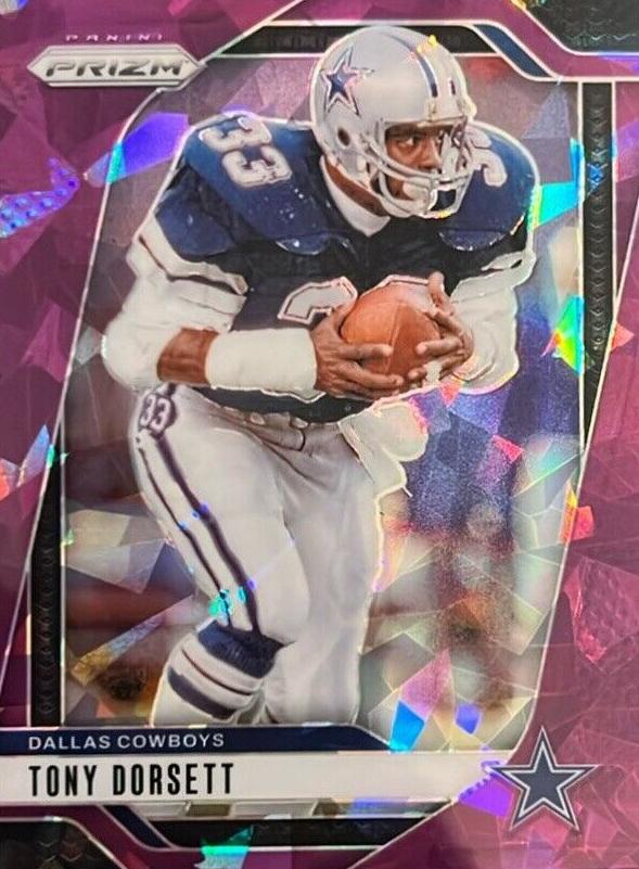 2024 Panini Prizm Football Purple Ice Tony Dorsett #81 SGC 9.5
