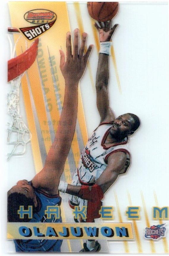 1996 Bowman's Best Basketball Refractor Hakeem Olajuwon #BS4 PSA 9