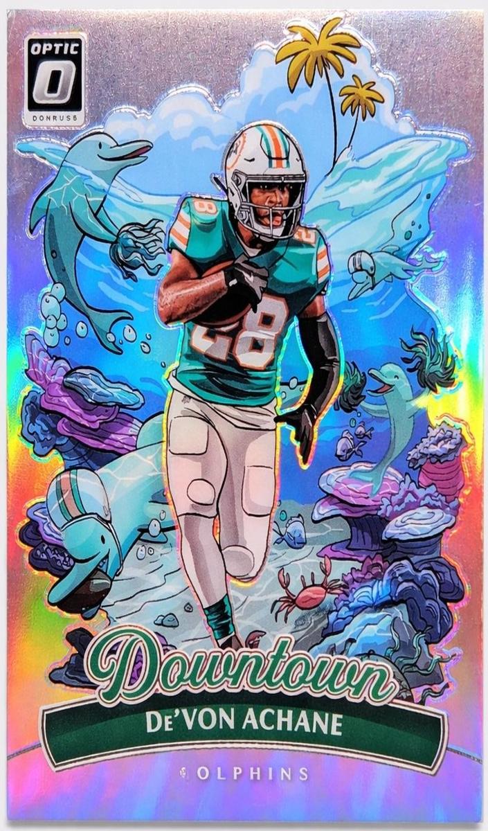 2025 Donruss Optic Football De'Von Achane #10 PSA 10
