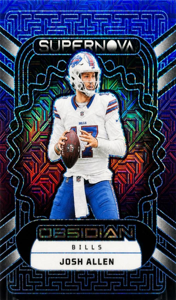 2023 Panini Obsidian Football Electric Etch Deep Sea Mojo Josh Allen #6