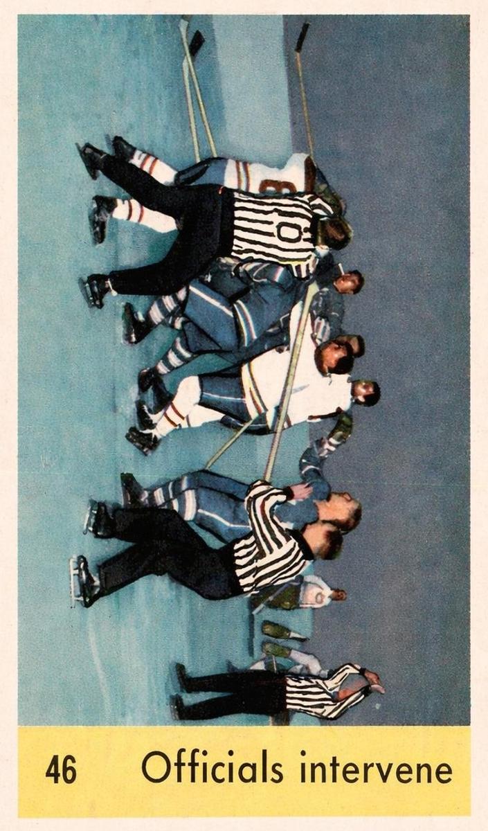 1959 Parkhurst Hockey Officials Intervene #46 PSA 7
