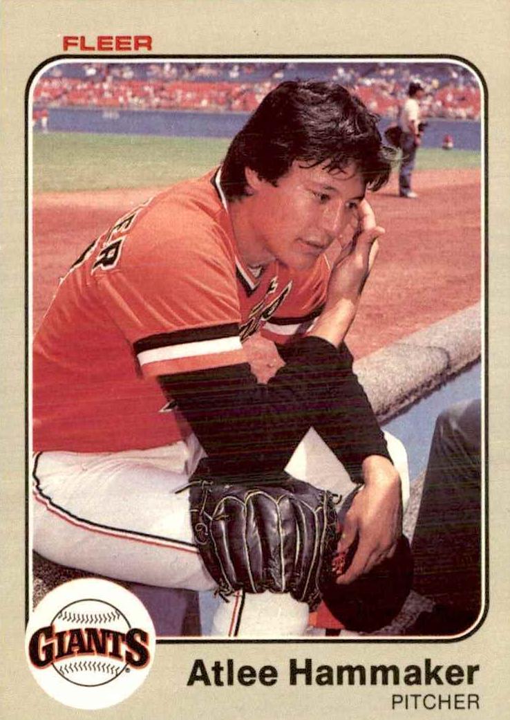 1983 Fleer Baseball Atlee Hammaker #261