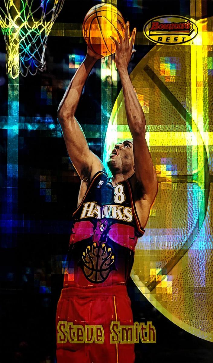1997 Bowman's Best Basketball Atomic Refractor Steve Smith #59 PSA 8