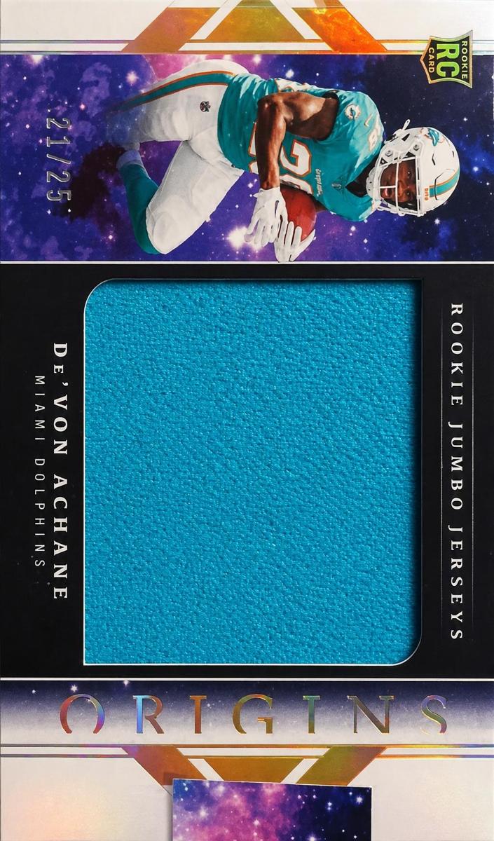2023 Panini Origins Football De'Von Achane #RJJ-DA