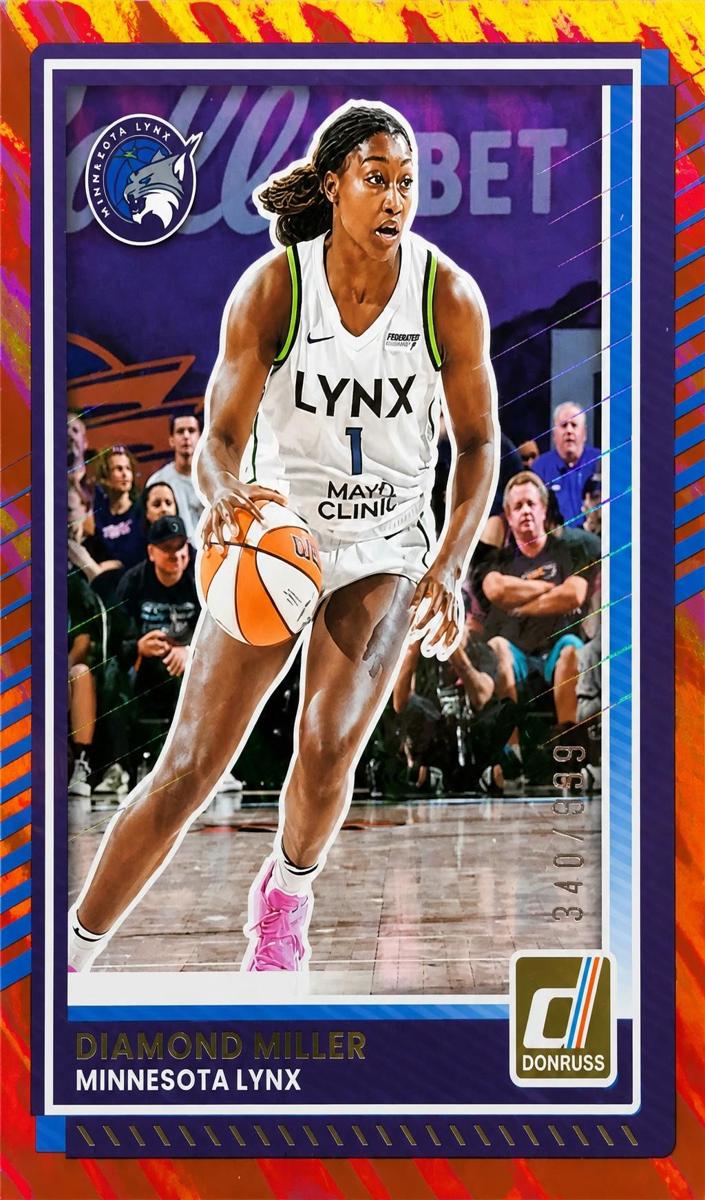 2025 Panini Donruss WNBA Basketball Red Lava Diamond Miller #17