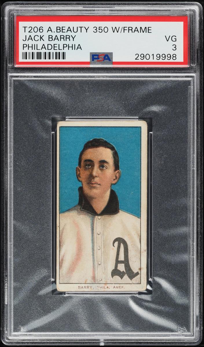 1909-11 T206 Baseball With Frame Back Jack Barry #NNO