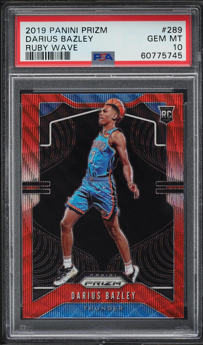 2019 Panini Prizm Basketball Ruby Wave Darius Bazley #289