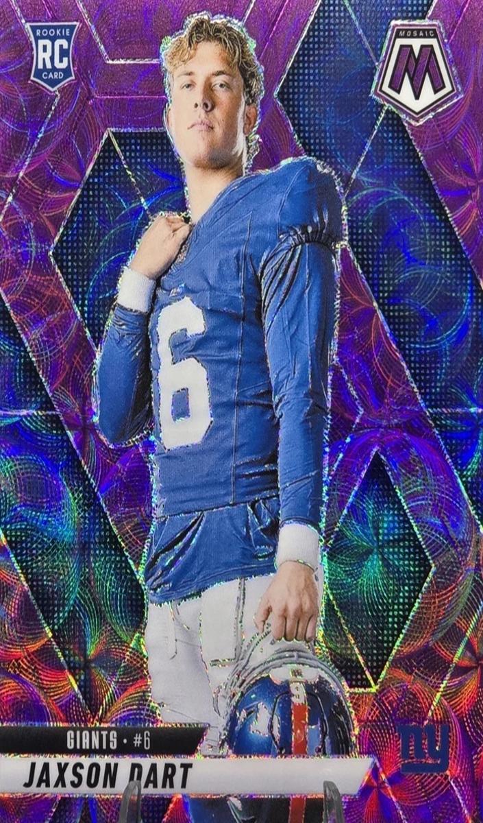 2025 Panini Mosaic Football Purple Scope Jaxson Dart #288