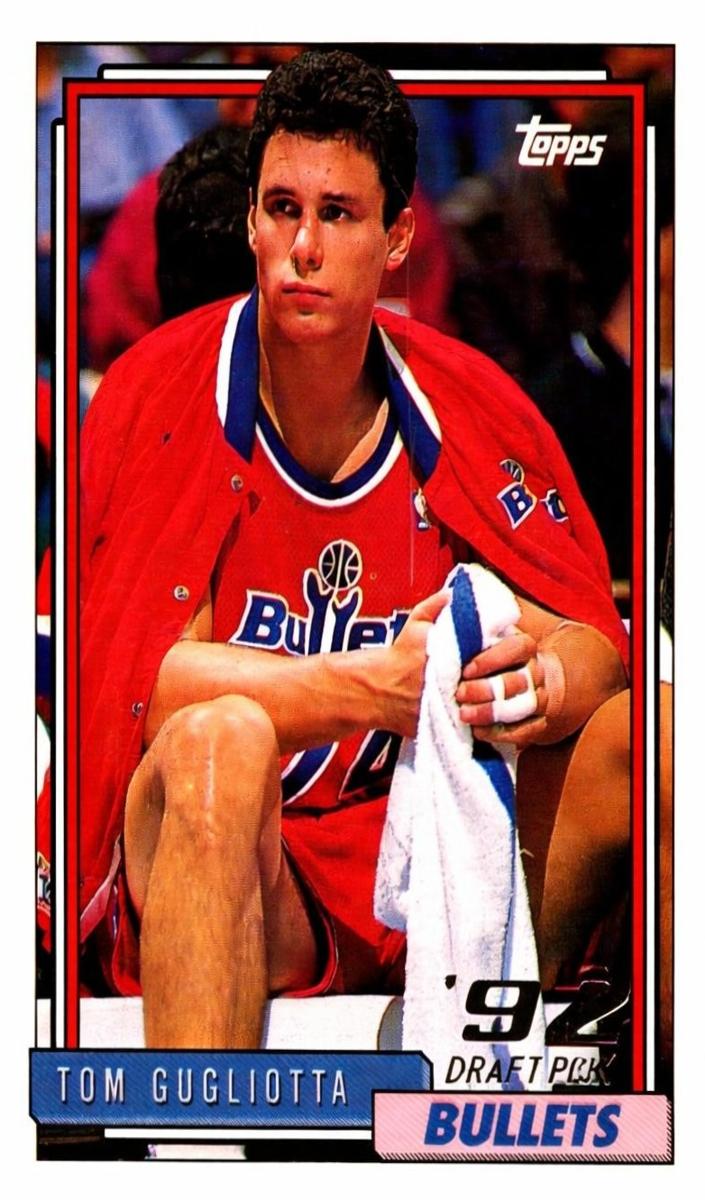 1992 Topps Basketball Tom Gugliotta #258 PSA 9