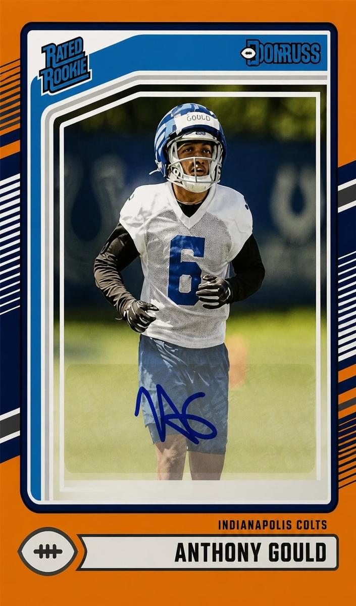 2024 Panini Donruss Football Orange Anthony Gould #363