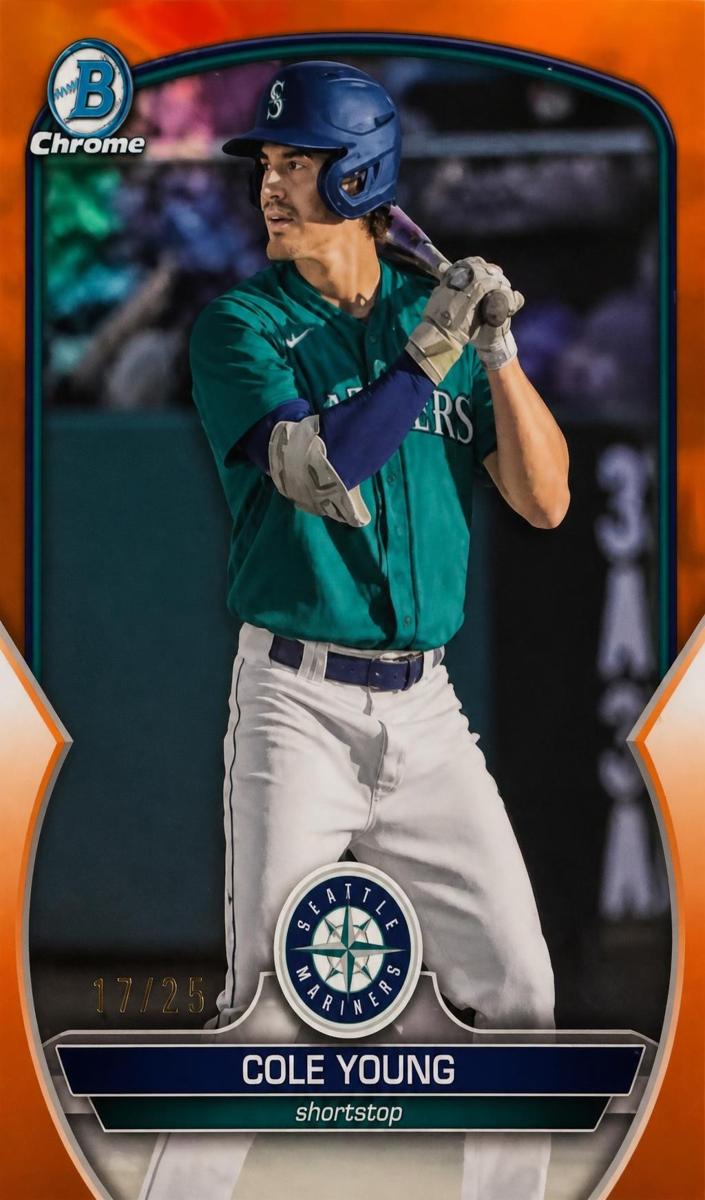 2023 Bowman Draft Chrome Baseball Orange Cole Young #BDC-87